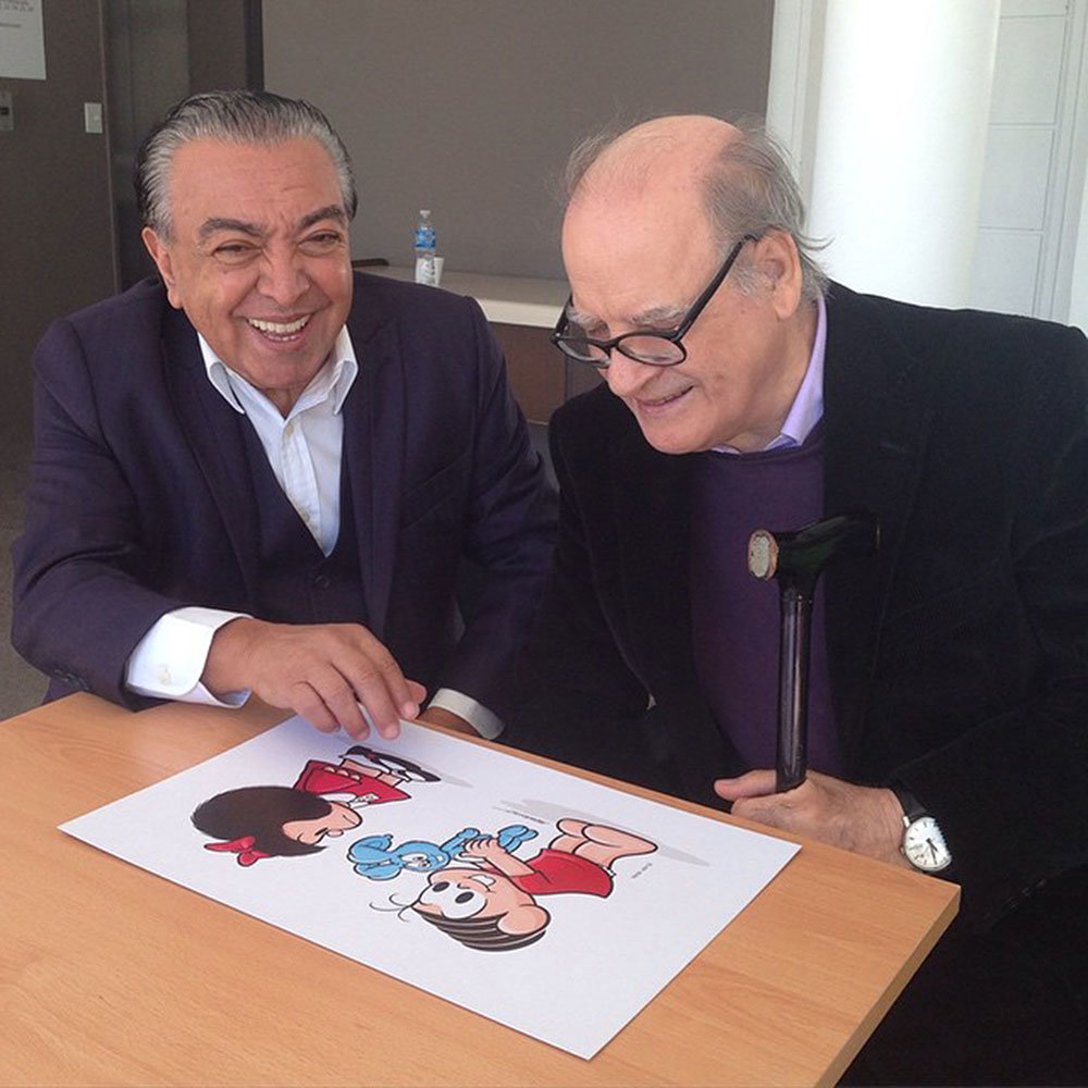 Mauricio de Sousa e Quino
