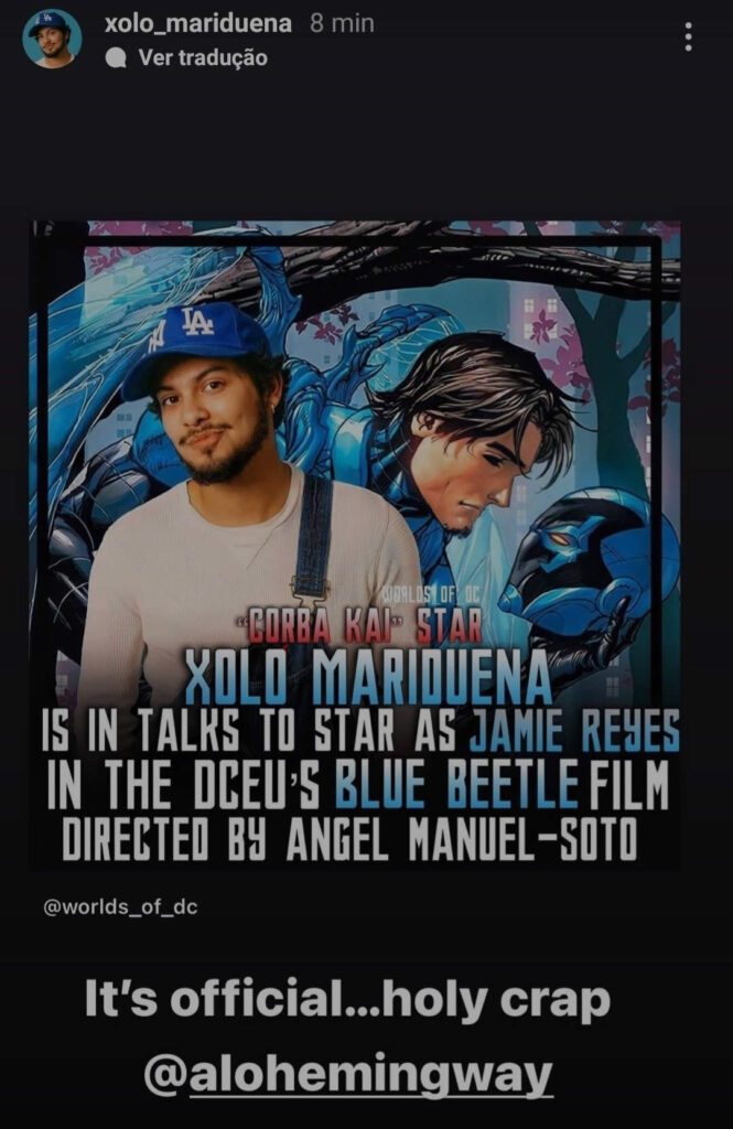 Xolo Mariduena será o Besouro Azul em filme da DC
