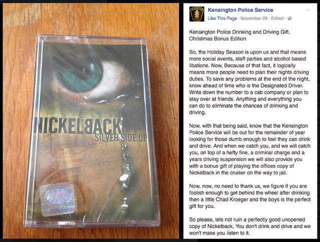 Policiais ameaçam tocar Nickelback