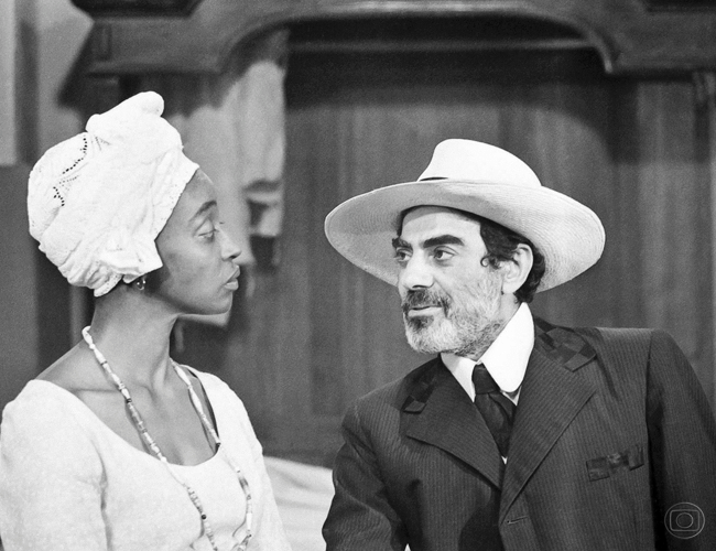 Isaac Bardavid como o capataz Francisco, em A Escrava Isaura