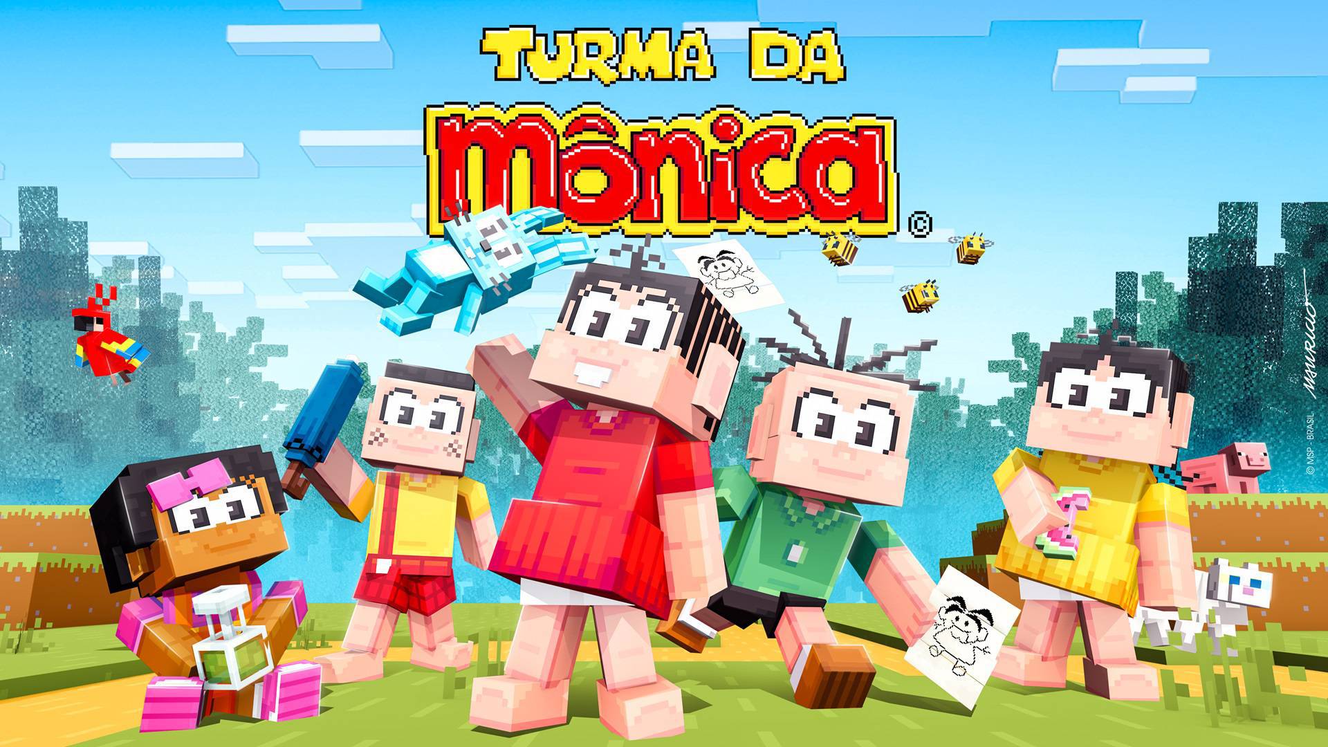 Minecraft faz evento especial com Turma da Mônica
