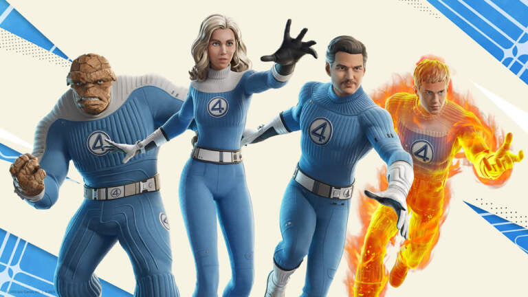 Quarteto Fantástico dá os primeiros passos até o Fortnite