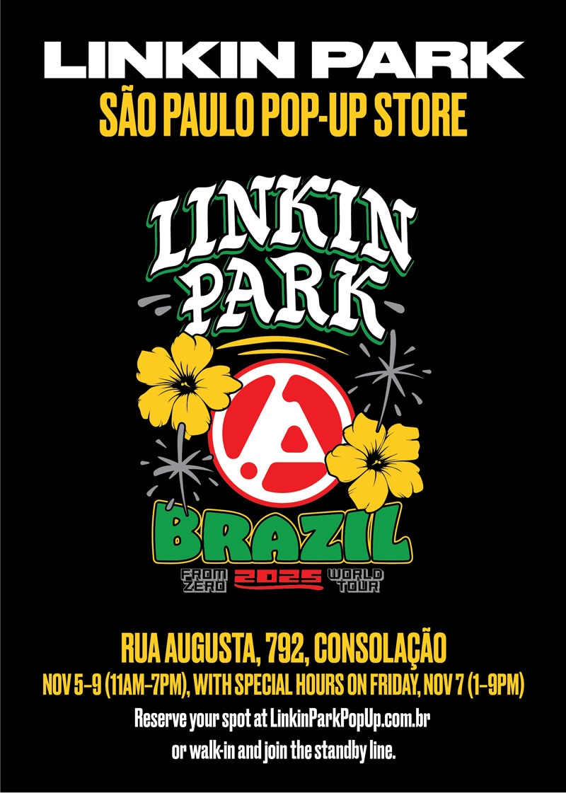 Linkin Park anuncia pop-up store em São Paulo